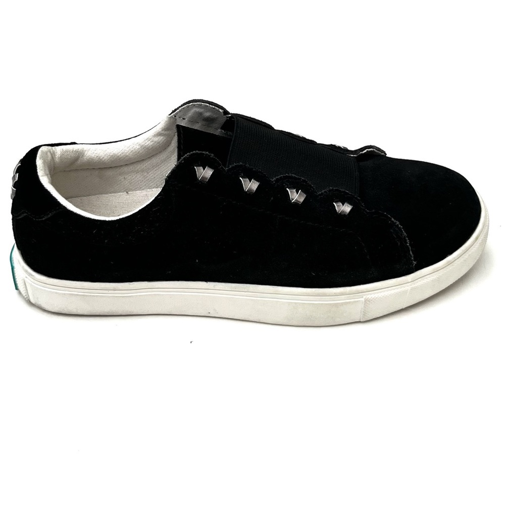 Jack Rogers "Rye Black" Suede Laceless Design Slip On Sneakers
